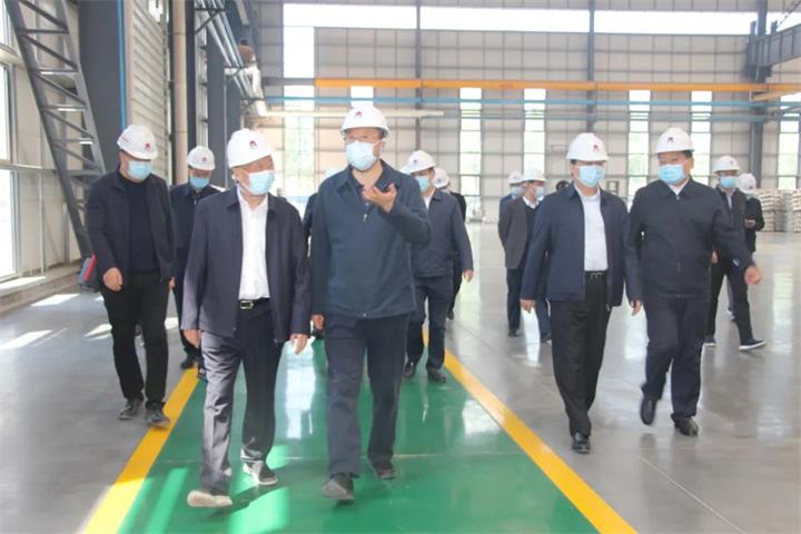 省人大常委会党组副书记、副主任马懿带队到义瑞新材调研指导